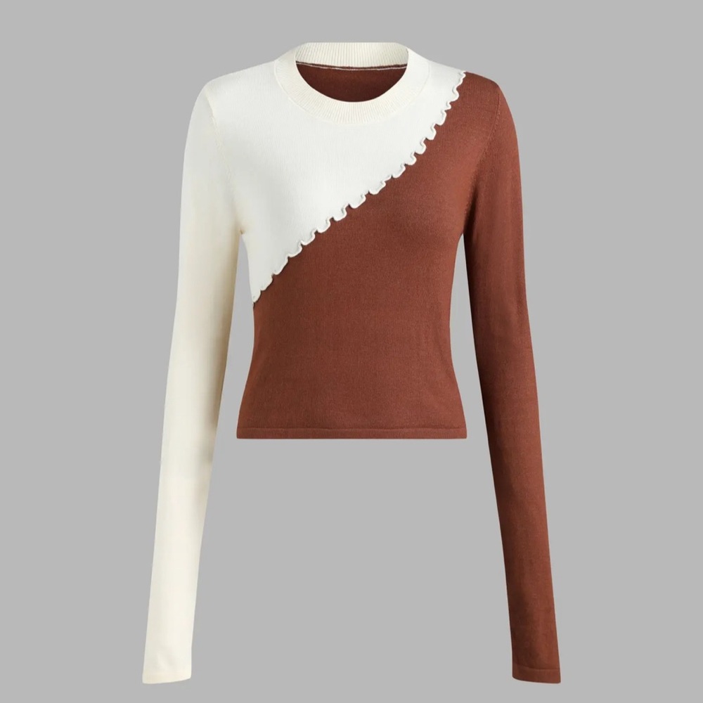 Long sleeve knit top